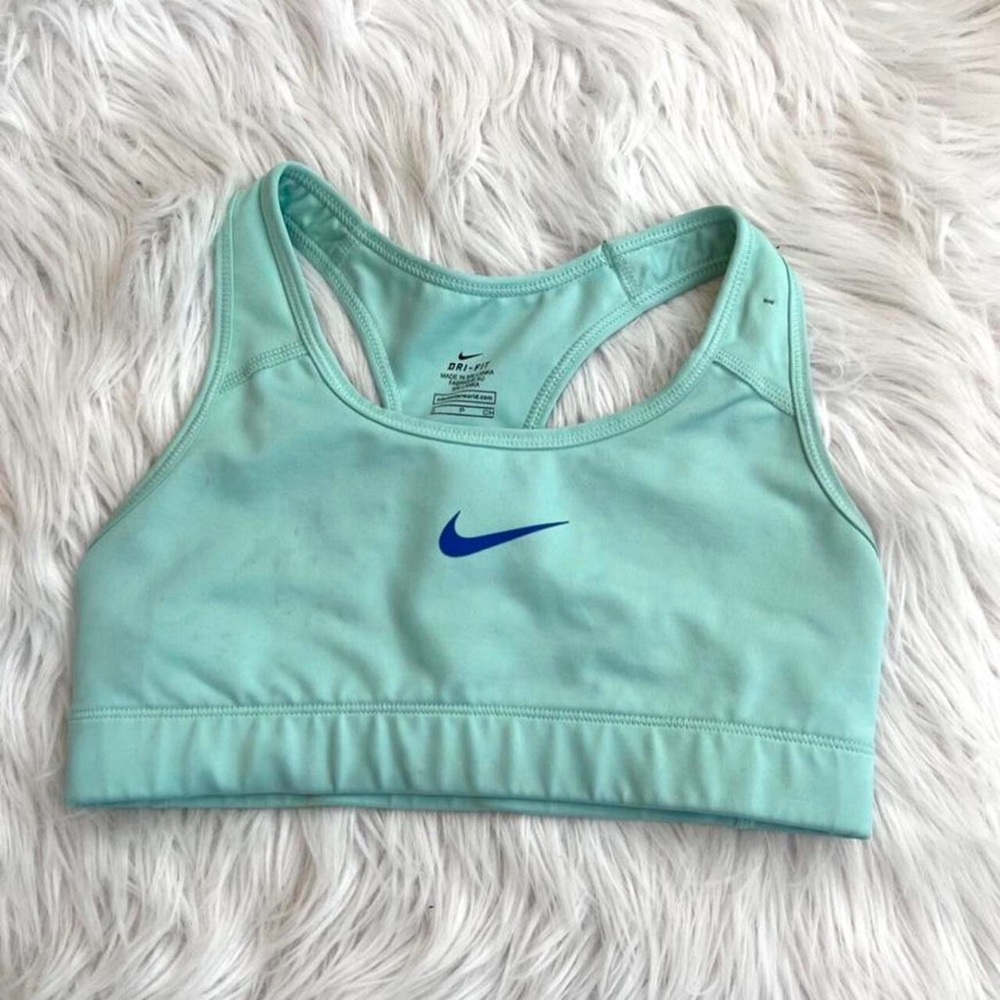 Turquoise Nike Dry Fit Sports Bra